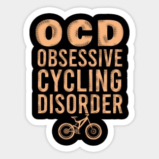 Obsessive cycling disorder Sticker